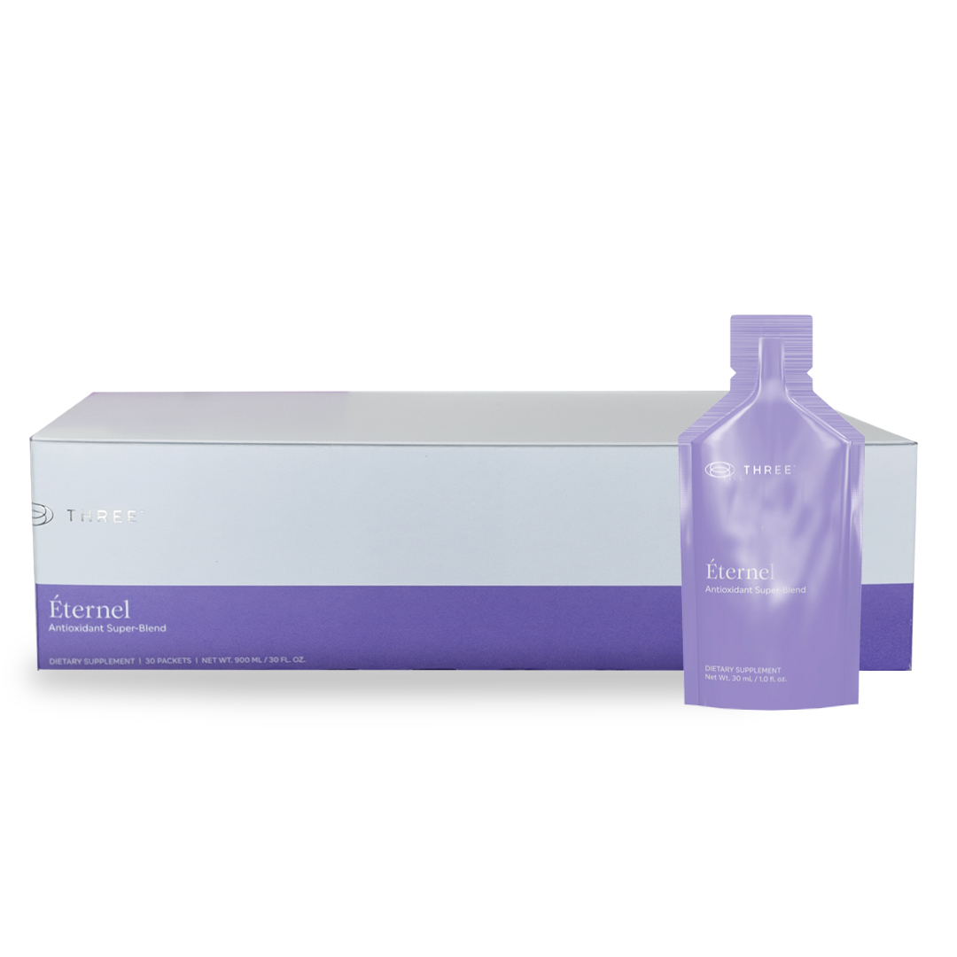 Éternel's advanced blend of liposomal antioxidants and polyphenols helps safeguard your body's cells and systems from damage caused by free radicals.